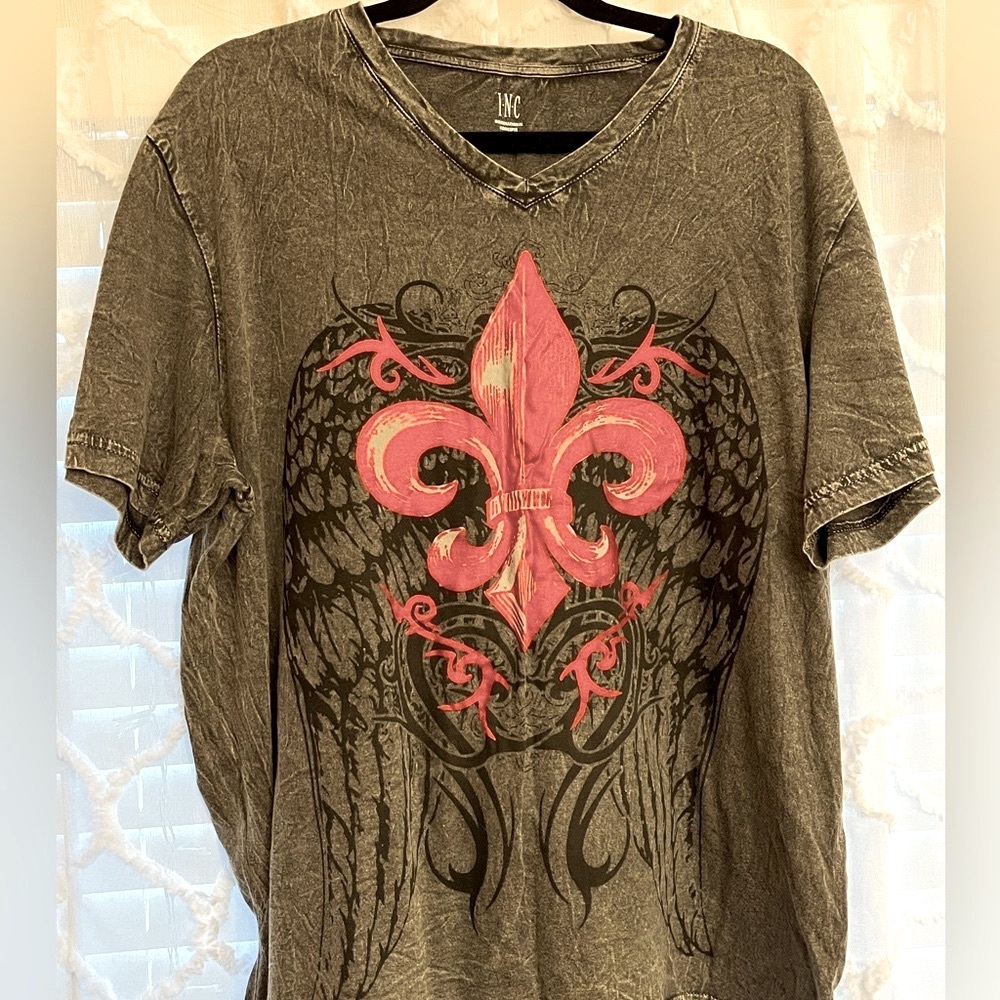 INC distress wash graphic T-shirt